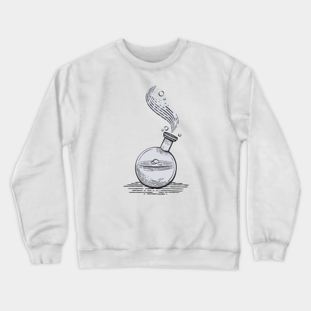 Magic Potion Vintage Light Crewneck Sweatshirt by Wolfkin Design